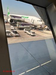 Waiting for boarding.